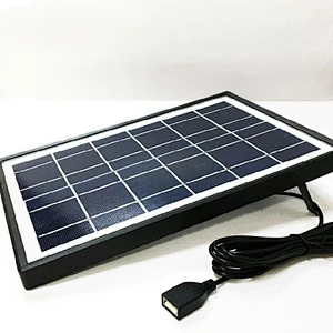 6W polycrystalline silicon solar direct charging board outdoor photovoltaic power supply system portable charging board