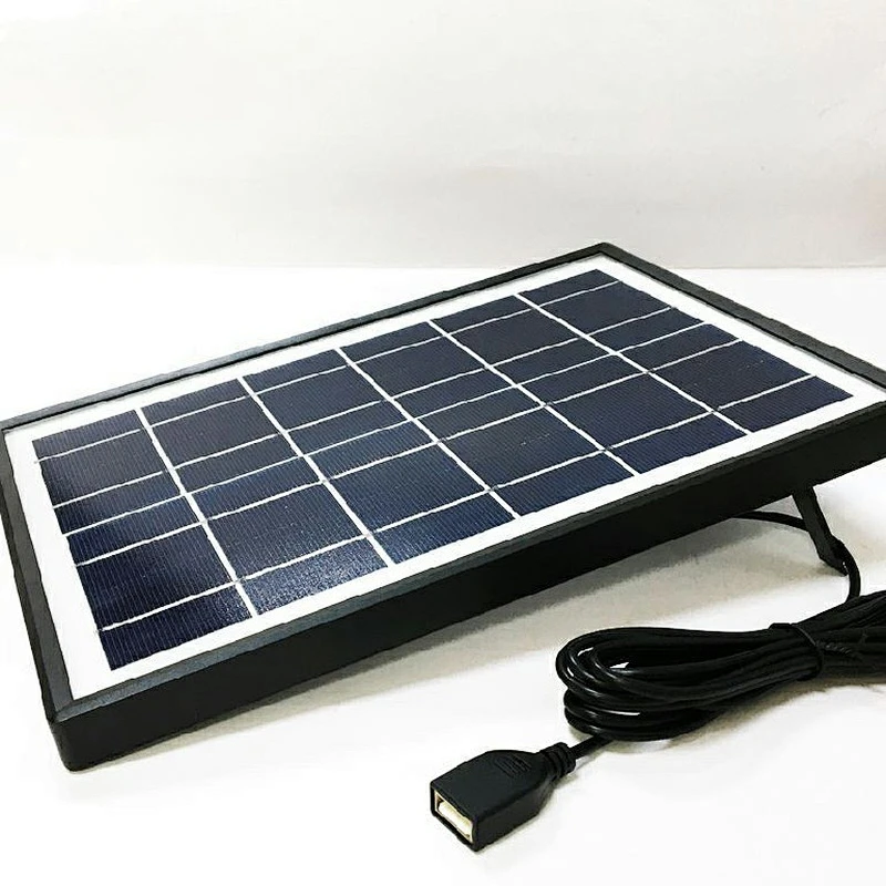 6W polycrystalline silicon solar direct charging board outdoor photovoltaic power supply system portable charging board