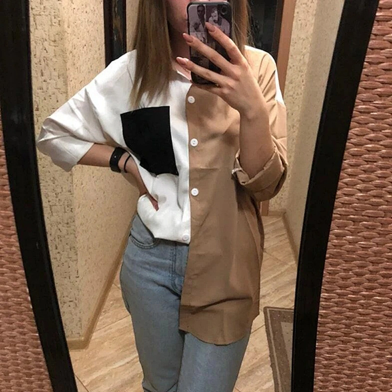 women's fashion loose casual top Blouses