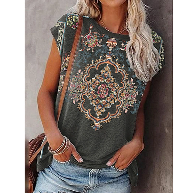 Fashion Casual Simple Printed Women's T-Shirt