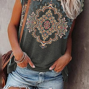 Fashion Casual Simple Printed Women's T-Shirt