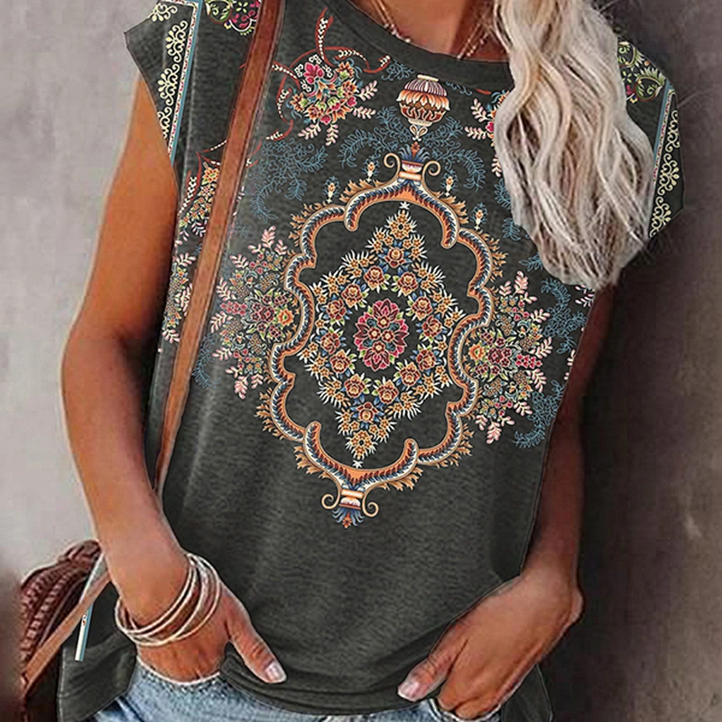 Fashion Casual Simple Printed Women's T-Shirt