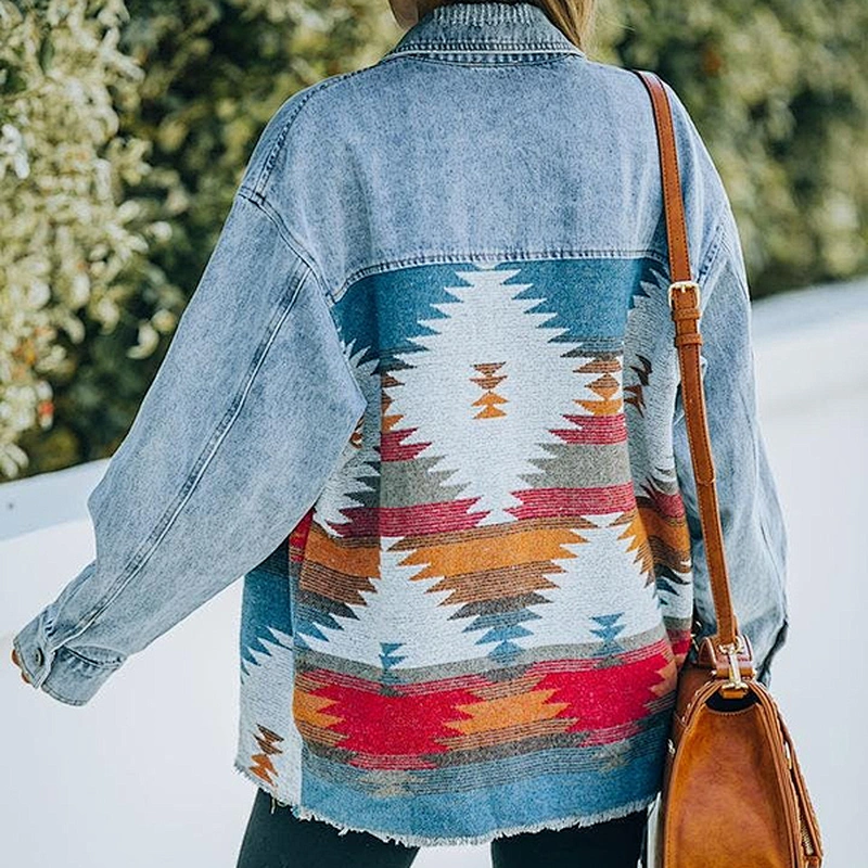 women's casual pullover printed pattern sweatshirt