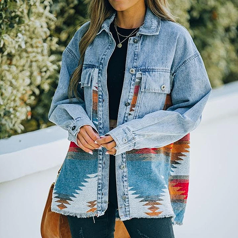 women's casual pullover printed pattern sweatshirt