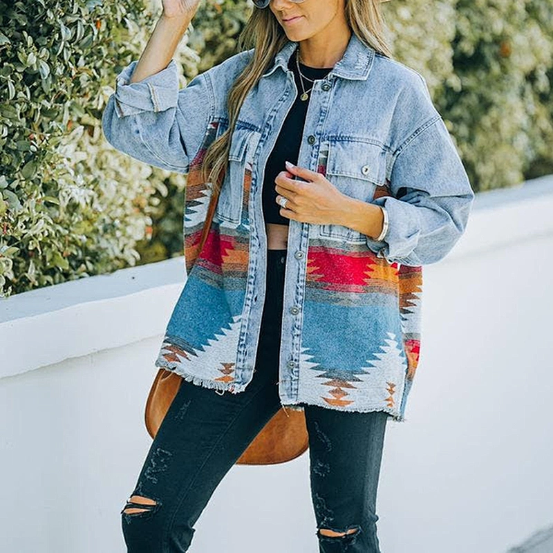 women's casual pullover printed pattern sweatshirt
