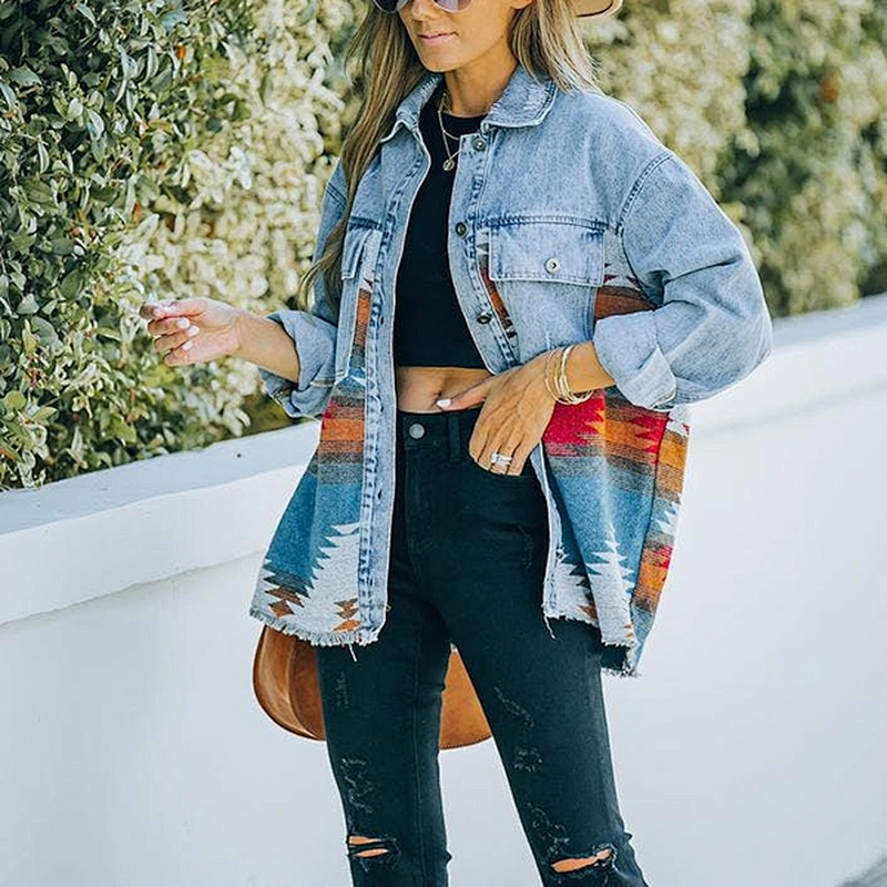women's casual pullover printed pattern sweatshirt