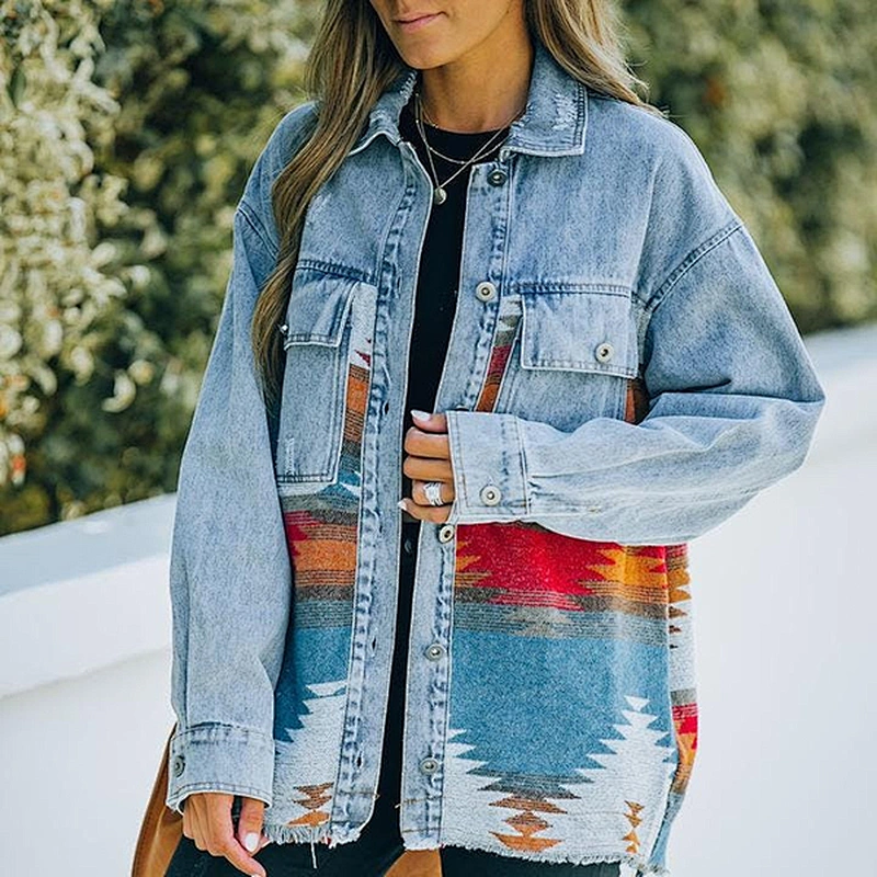 women's casual pullover printed pattern sweatshirt