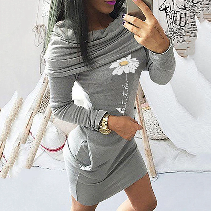 women's fashion casual printed dress