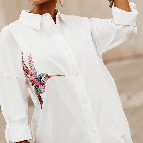 women's fashion loose casual top Blouses