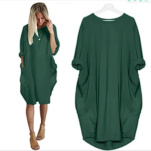 women's fashion casual printed dress
