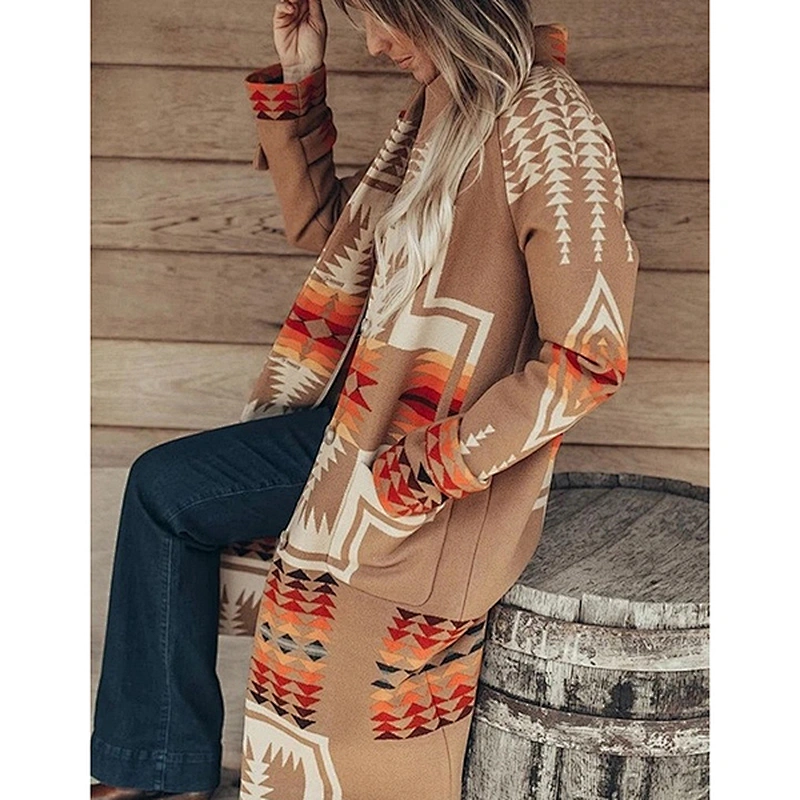 women's fashion casual long cape coat