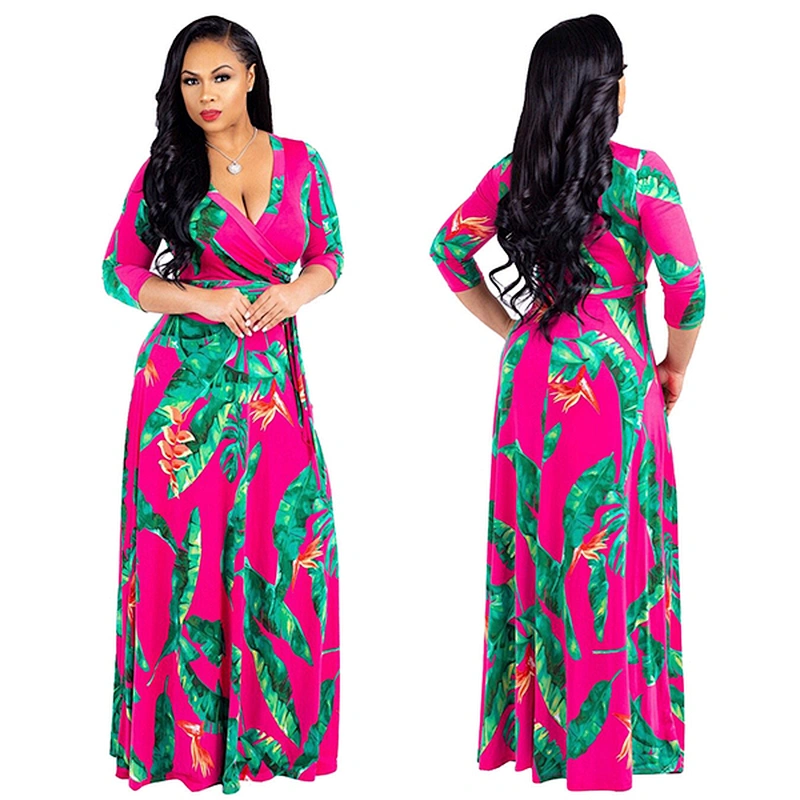 women's fashion casual printed dress