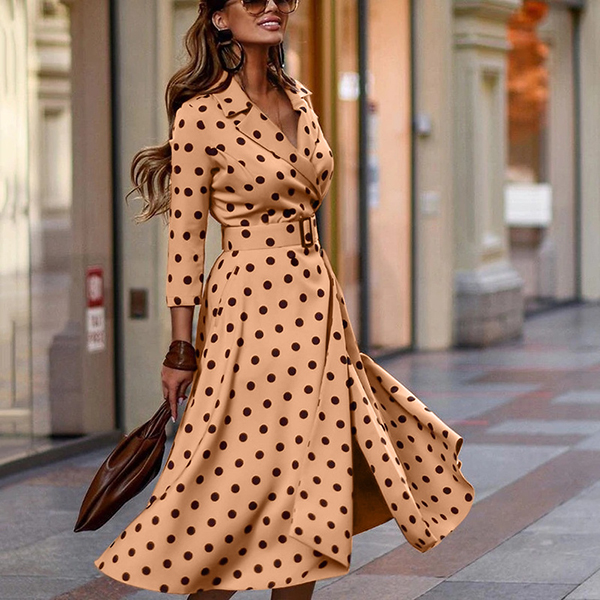 women's fashion casual printed dress