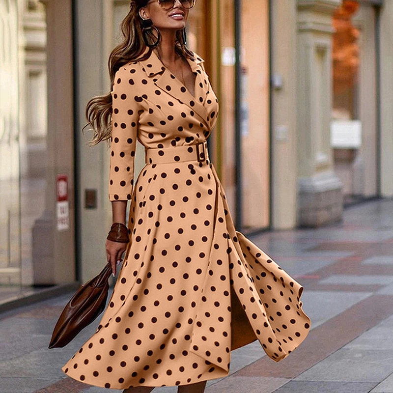 women's fashion casual printed dress
