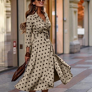 women's fashion casual printed dress