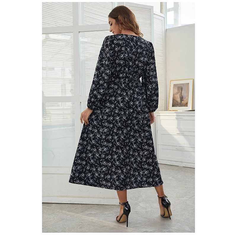 women's fashion casual printed dress