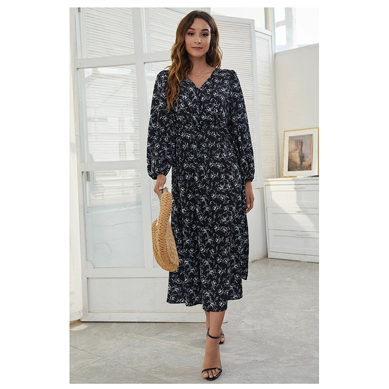 women's fashion casual printed dress