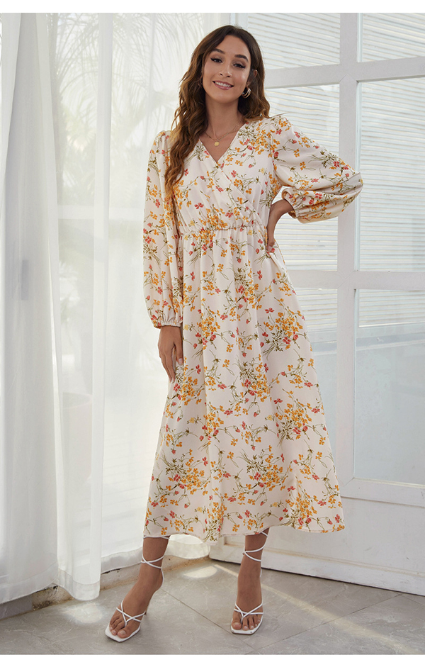 women's fashion casual printed dress