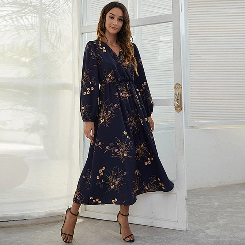 women's fashion casual printed dress