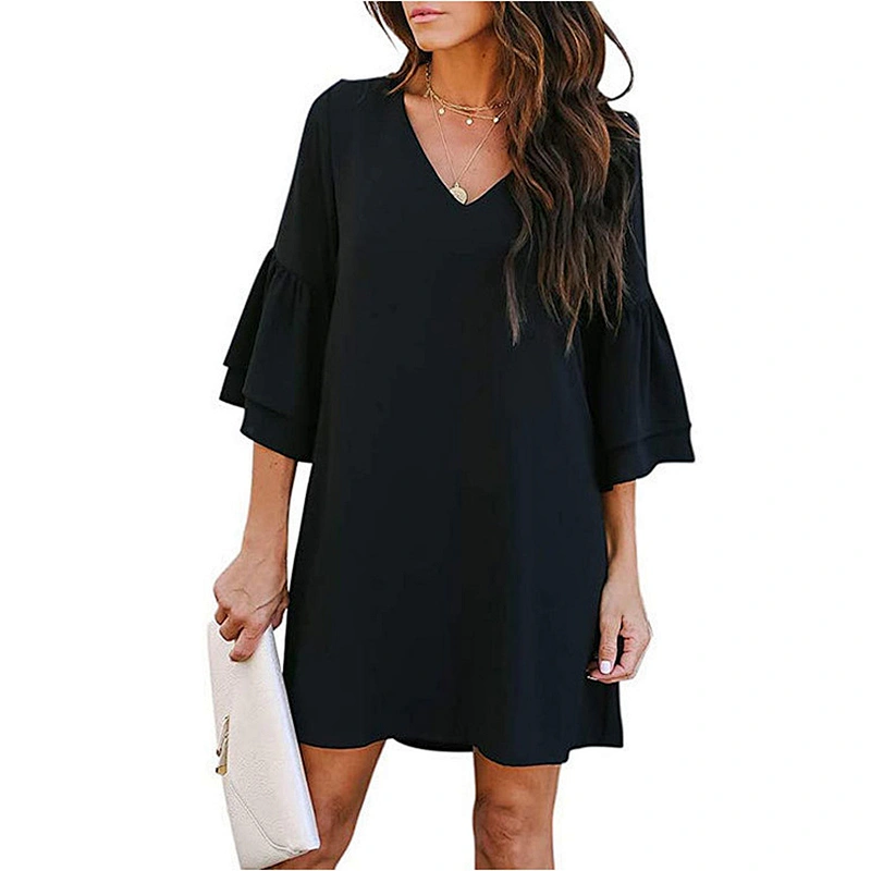 women's fashion casual printed dress