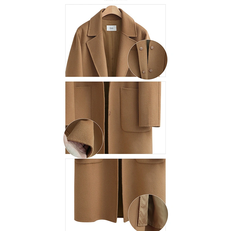 women's fashion casual long cape coat