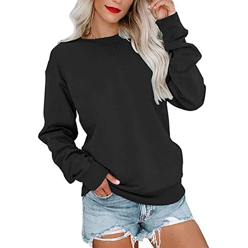 women's casual pullover printed pattern sweatshirt