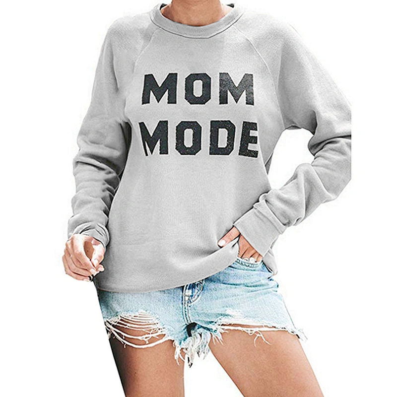 women's casual pullover printed pattern sweatshirt