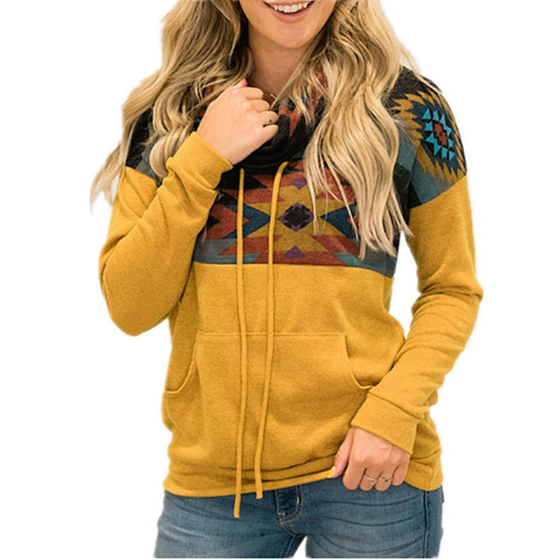 women's casual pullover printed pattern sweatshirt