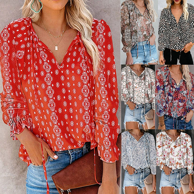 women's fashion loose casual top Blouses