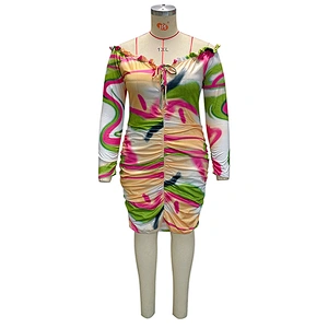 women's fashion casual printed dress