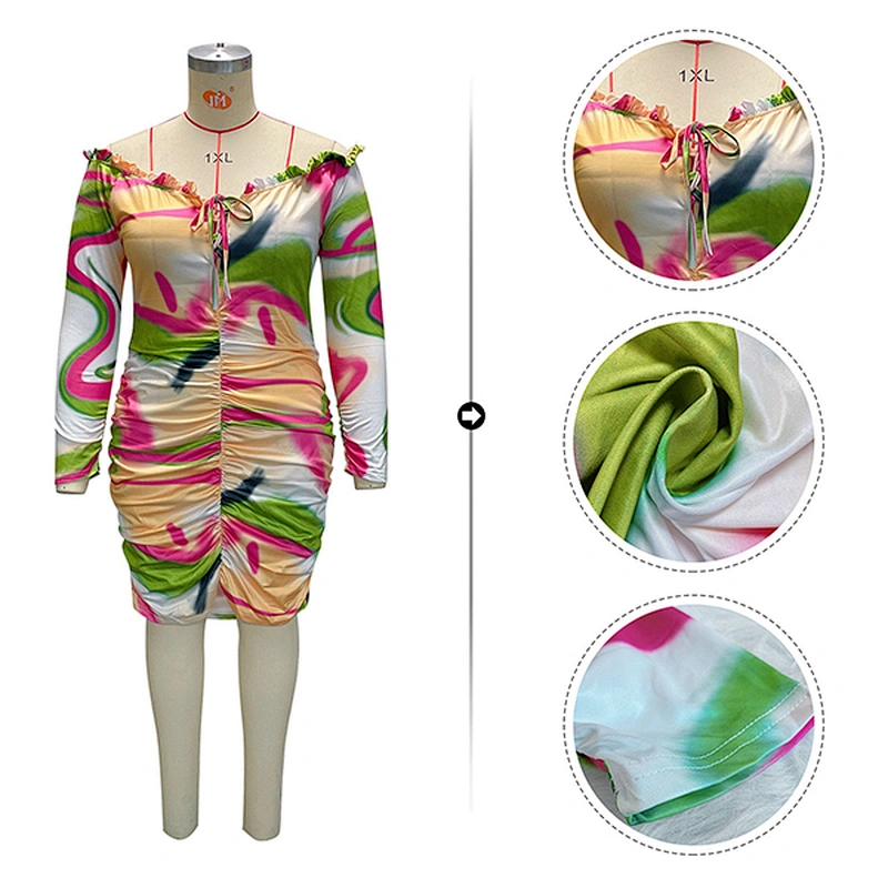 women's fashion casual printed dress