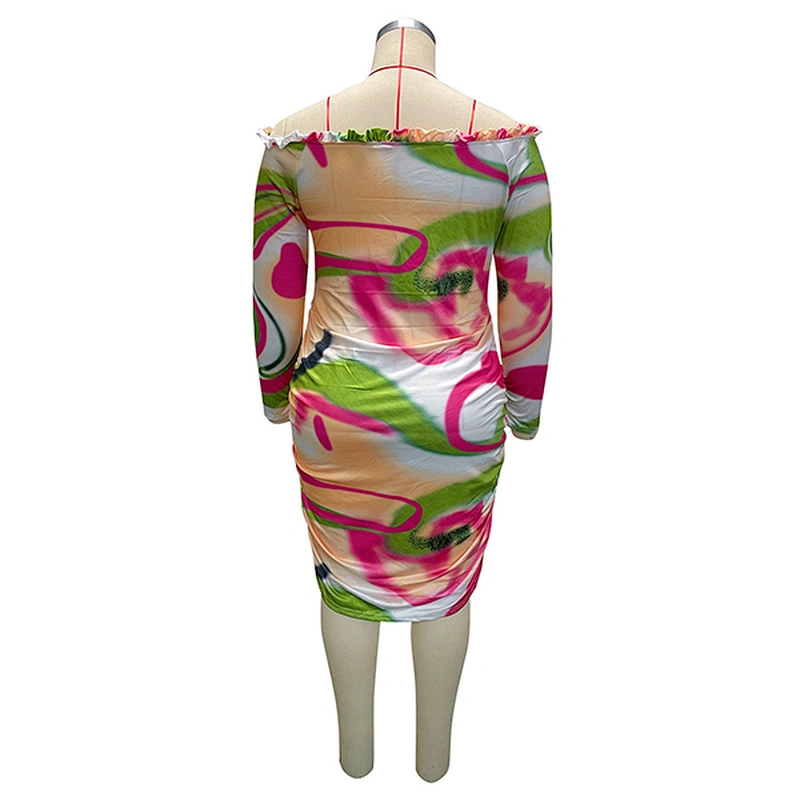 women's fashion casual printed dress