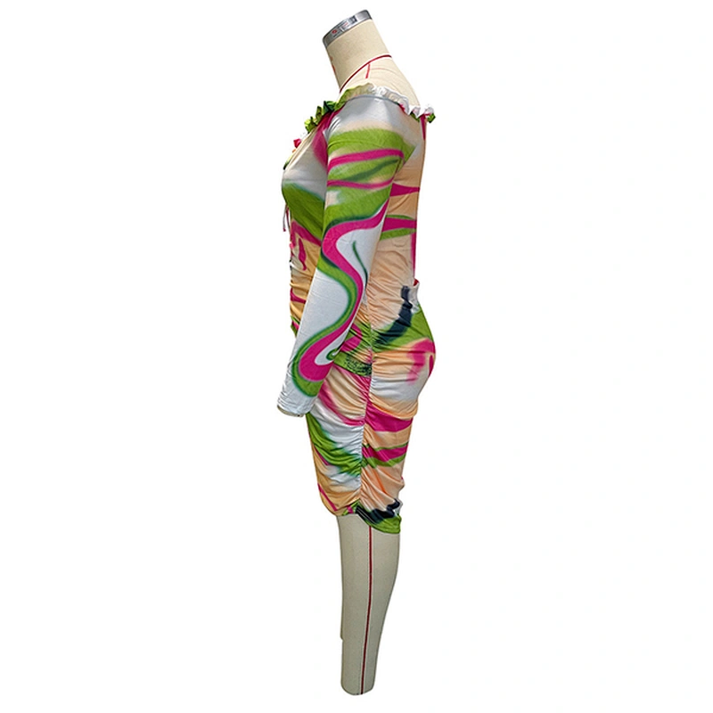 women's fashion casual printed dress