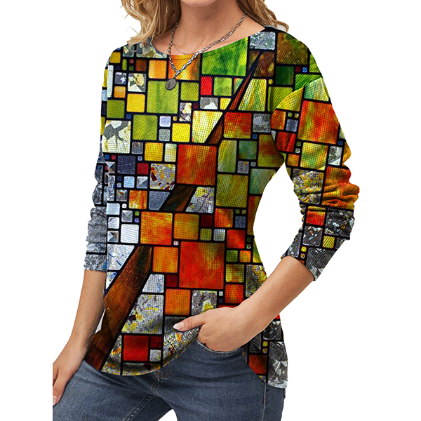 Fashion Casual Simple Printed Women's T-Shirt