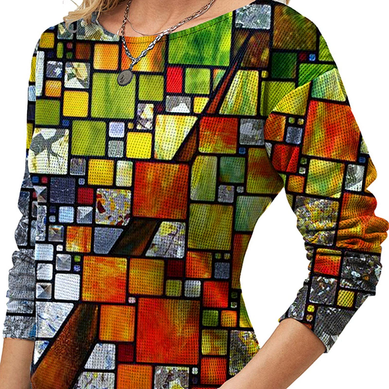 Fashion Casual Simple Printed Women's T-Shirt