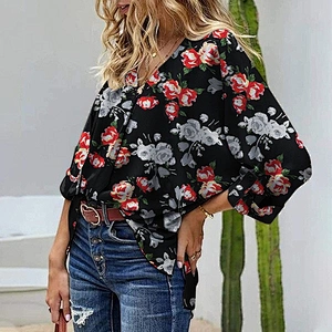 women's fashion loose casual top Blouses