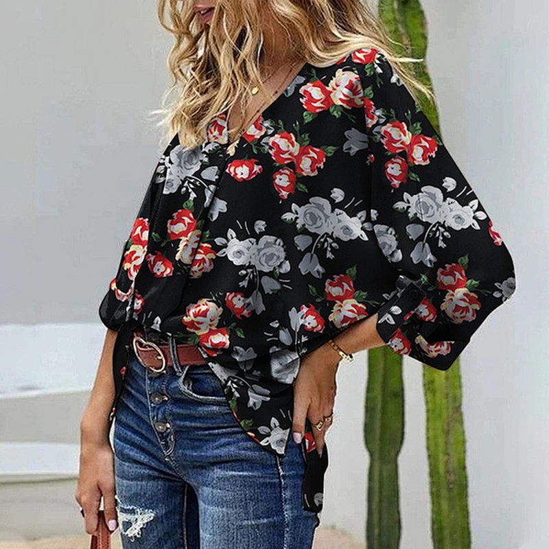 women's fashion loose casual top Blouses