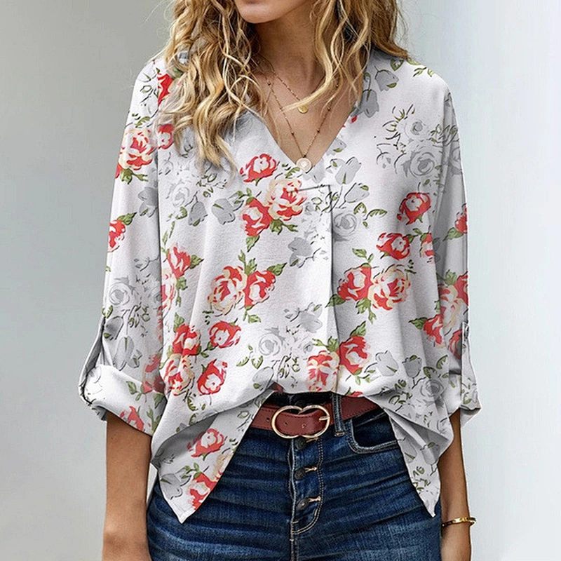 women's fashion loose casual top Blouses