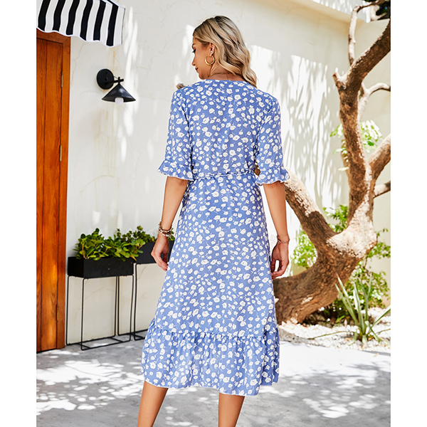 women's fashion casual printed dress