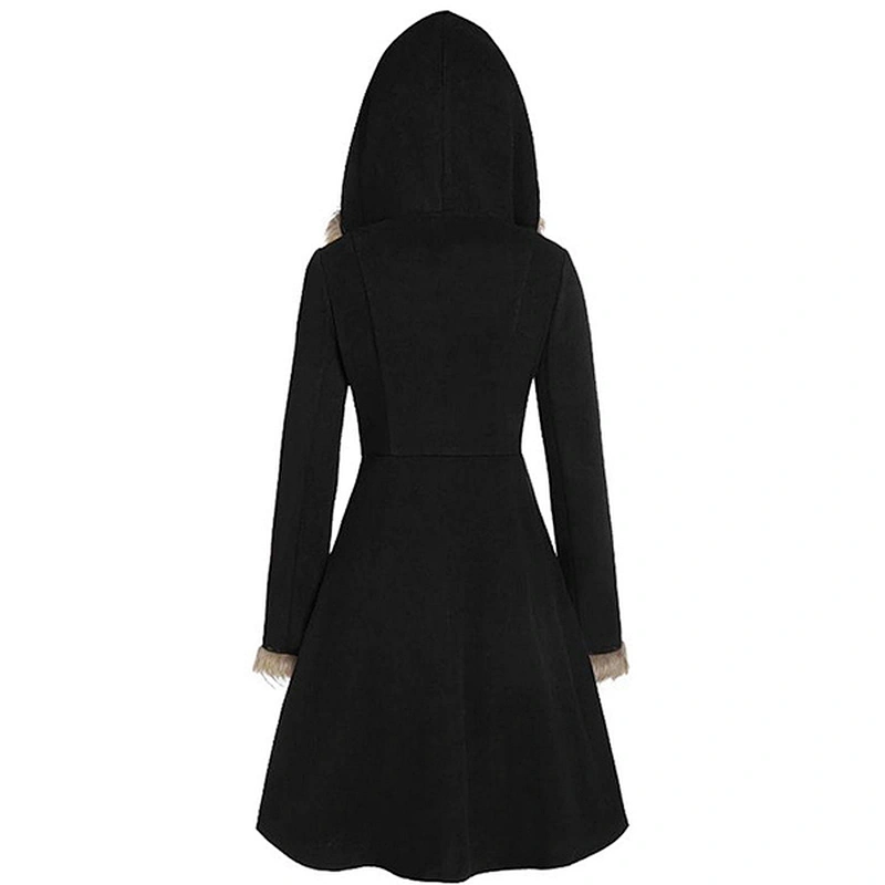 women's fashion casual long cape coat