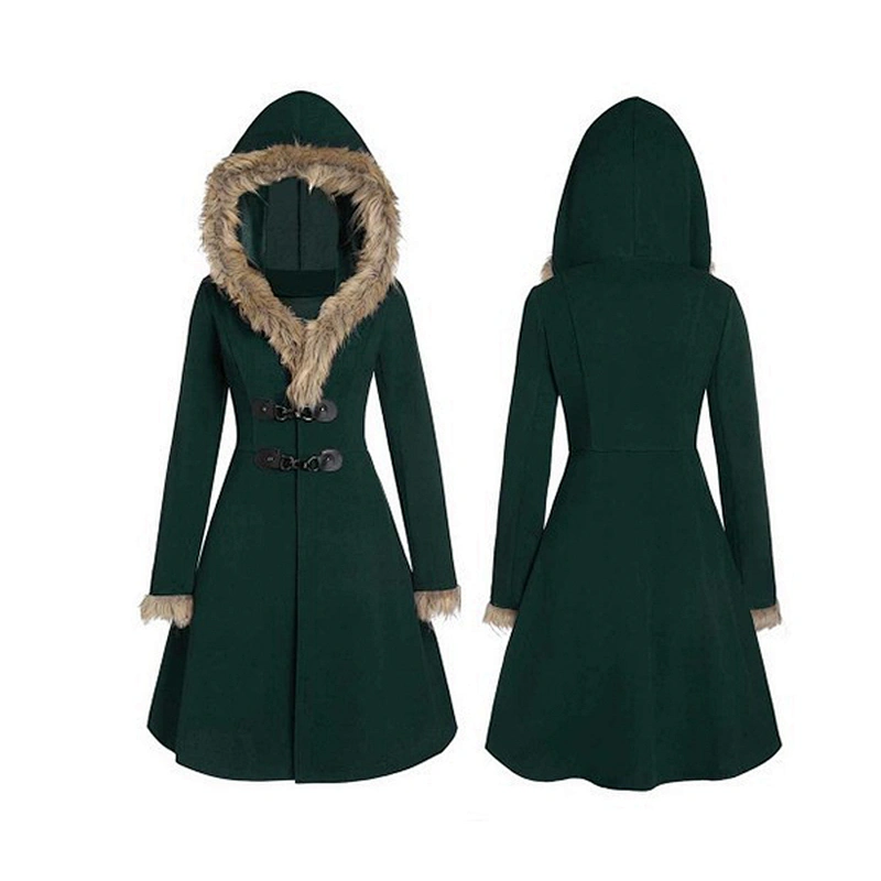 women's fashion casual long cape coat