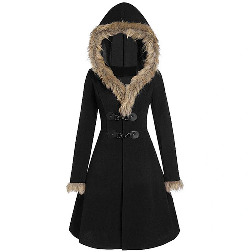 women's fashion casual long cape coat