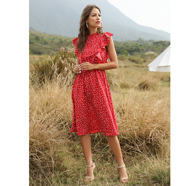 women's fashion casual printed dress