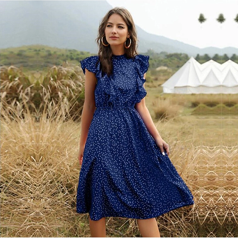 women's fashion casual printed dress