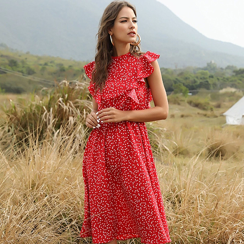 women's fashion casual printed dress