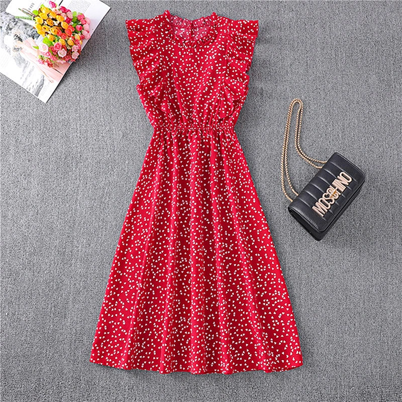 women's fashion casual printed dress