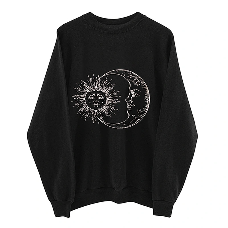 women's casual pullover printed pattern sweatshirt