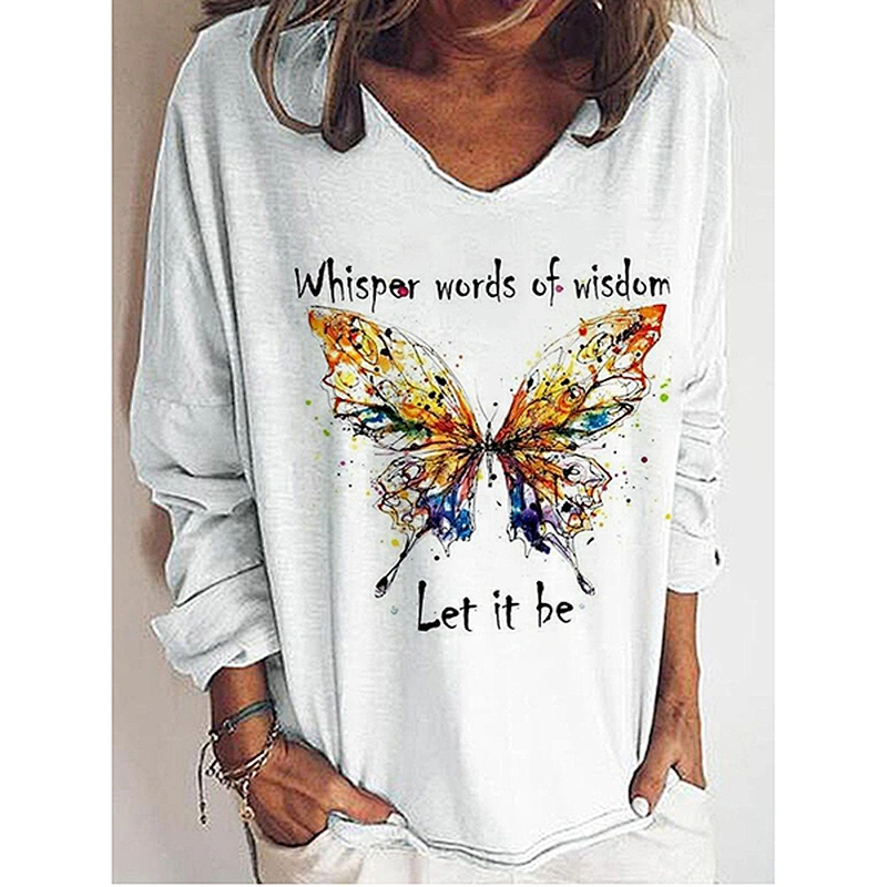 Fashion Casual Simple Printed Women's T-Shirt