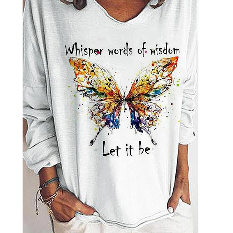 Fashion Casual Simple Printed Women's T-Shirt