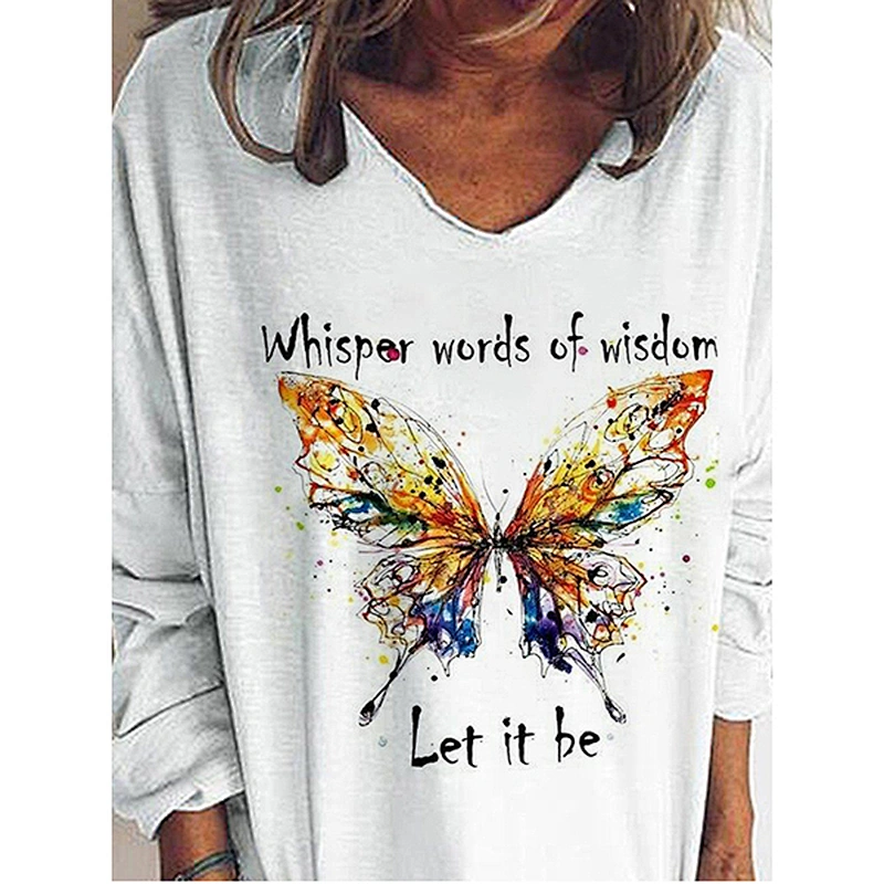 Fashion Casual Simple Printed Women's T-Shirt